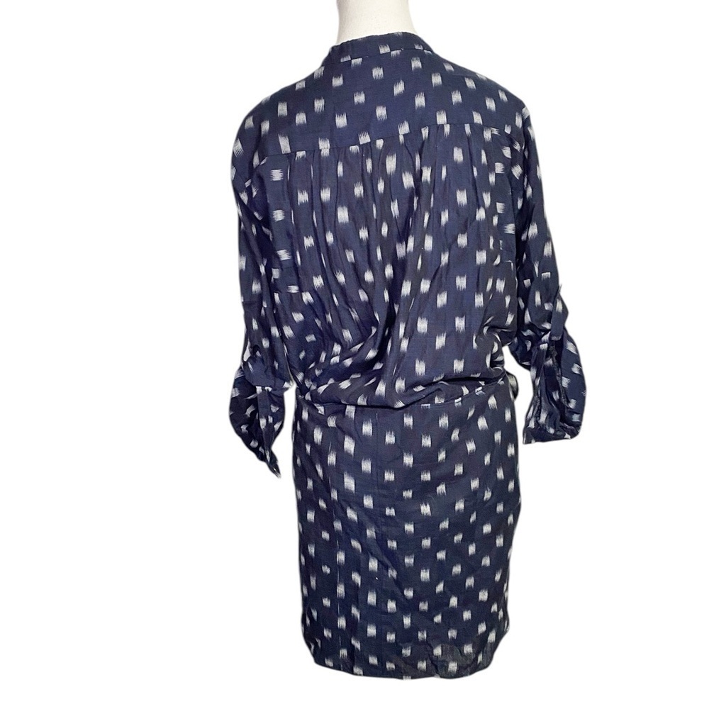Ulla Johnson Blue White Indigo Ikat Print Corsica Dress - Picture 2 of 16